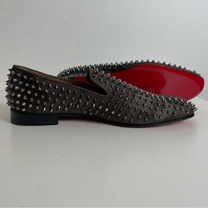Christian Louboutin Dandelion Spikes Loafers Men’s 44 Dark Bronze